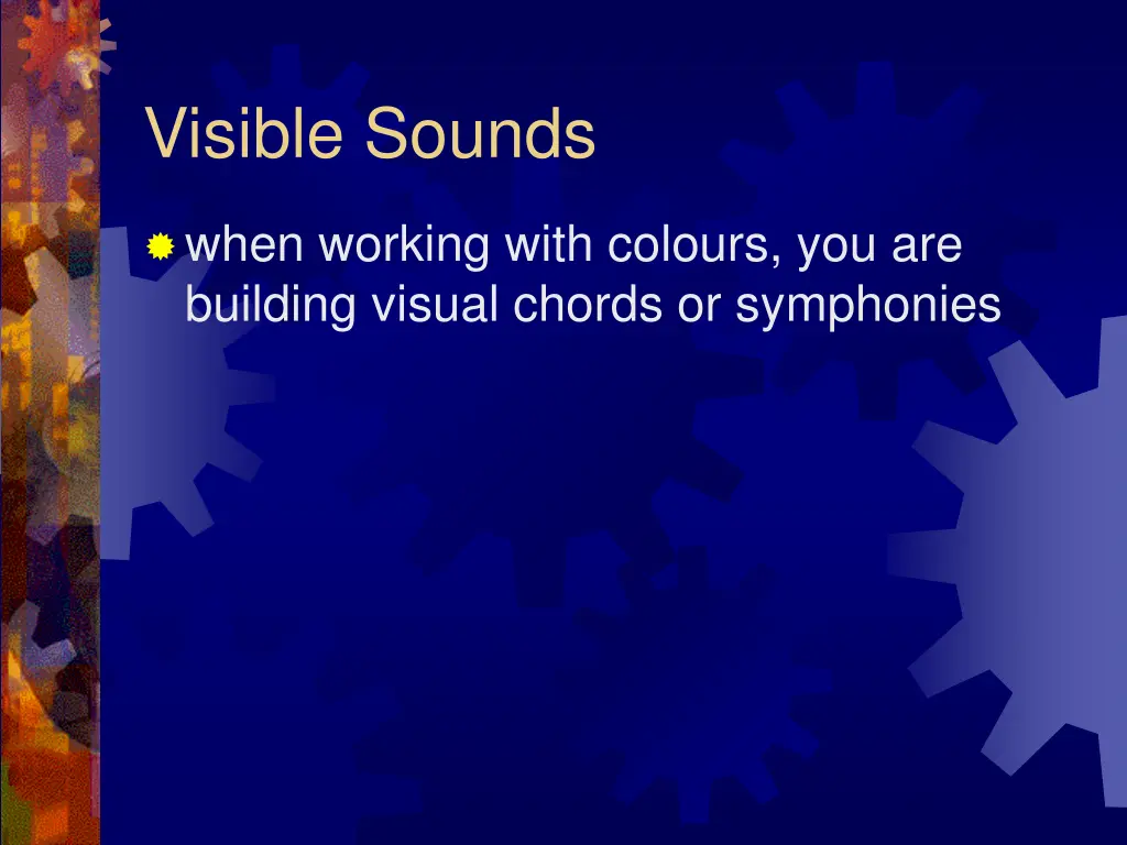 visible sounds