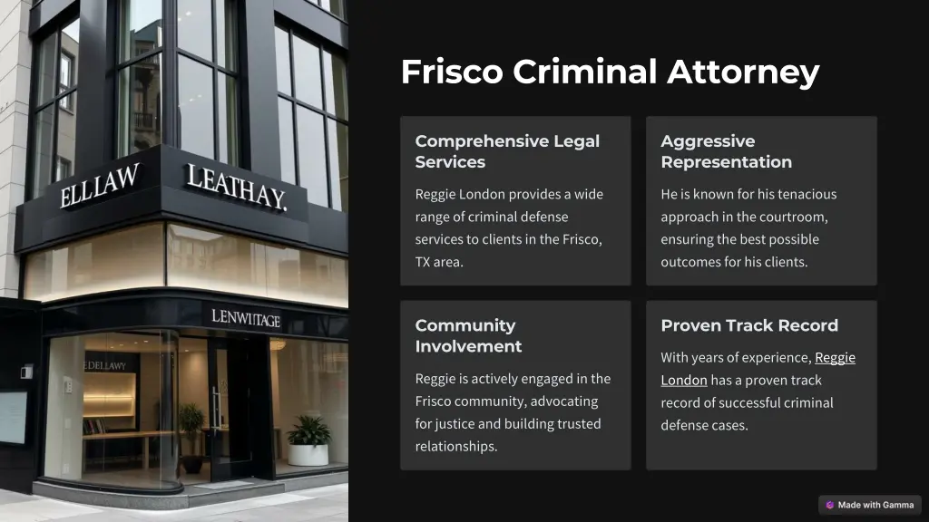 frisco criminal attorney