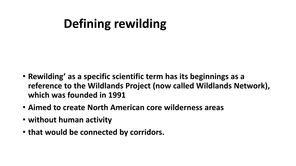 defining rewilding 1