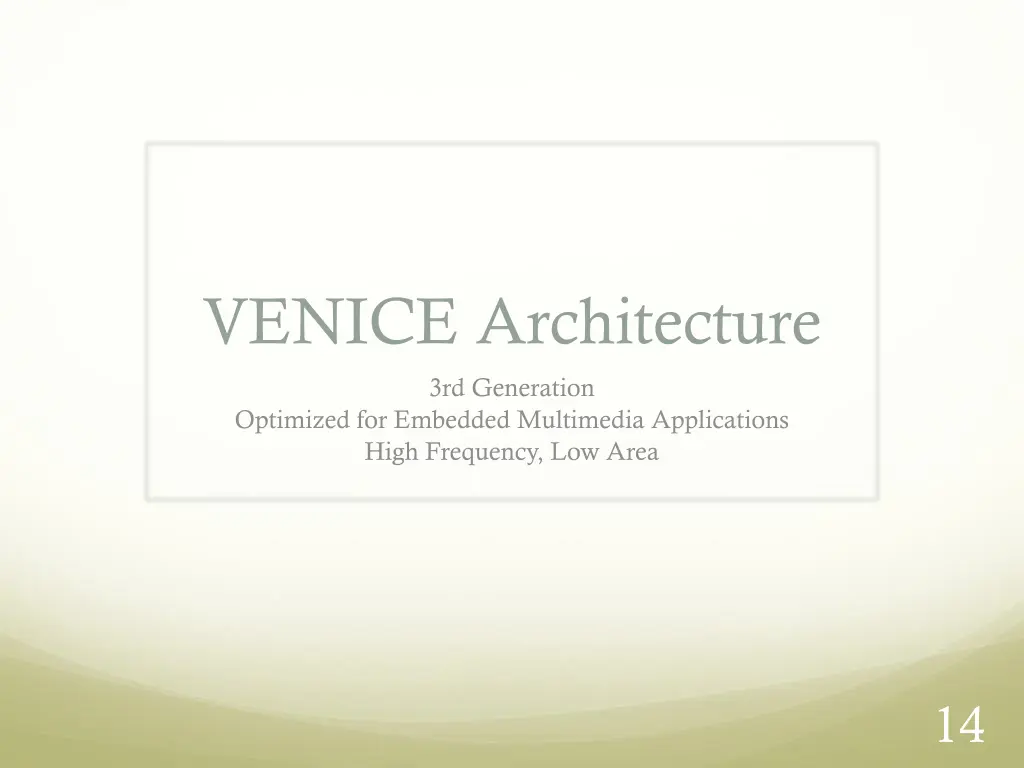 venice architecture