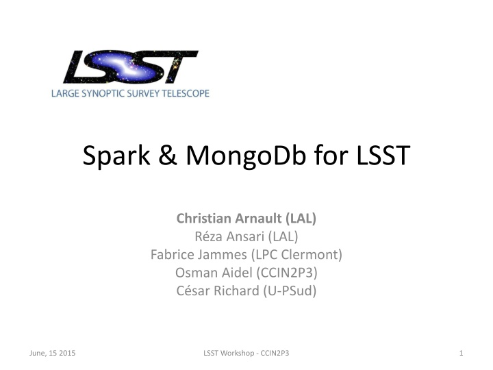 spark mongodb for lsst