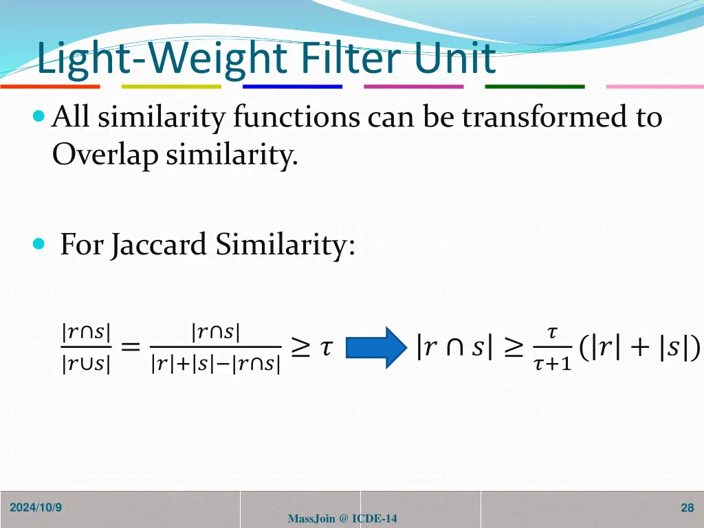 light weight filter unit 1