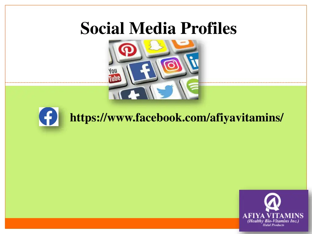 social media profiles