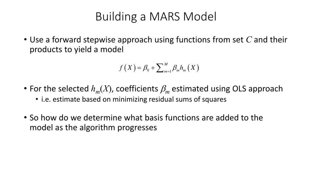 building a mars model