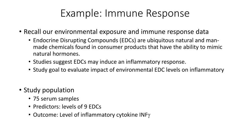 example immune response