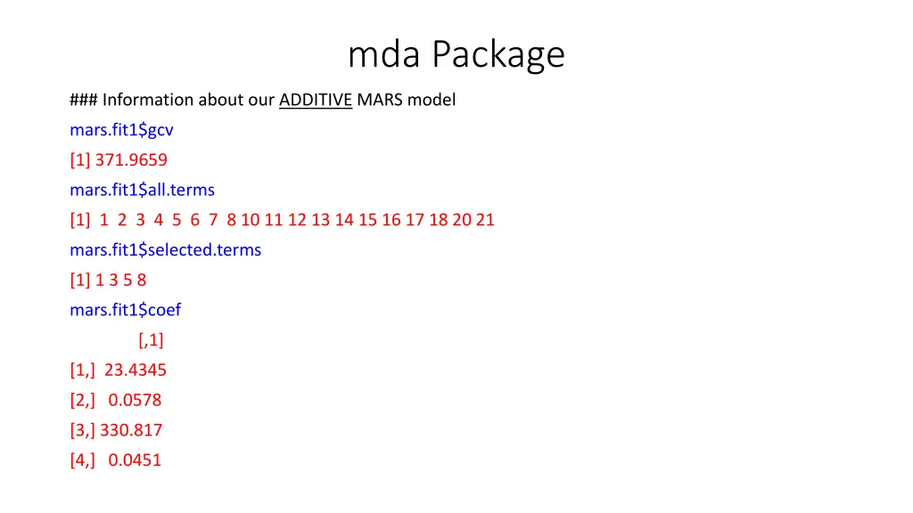 mda package 1