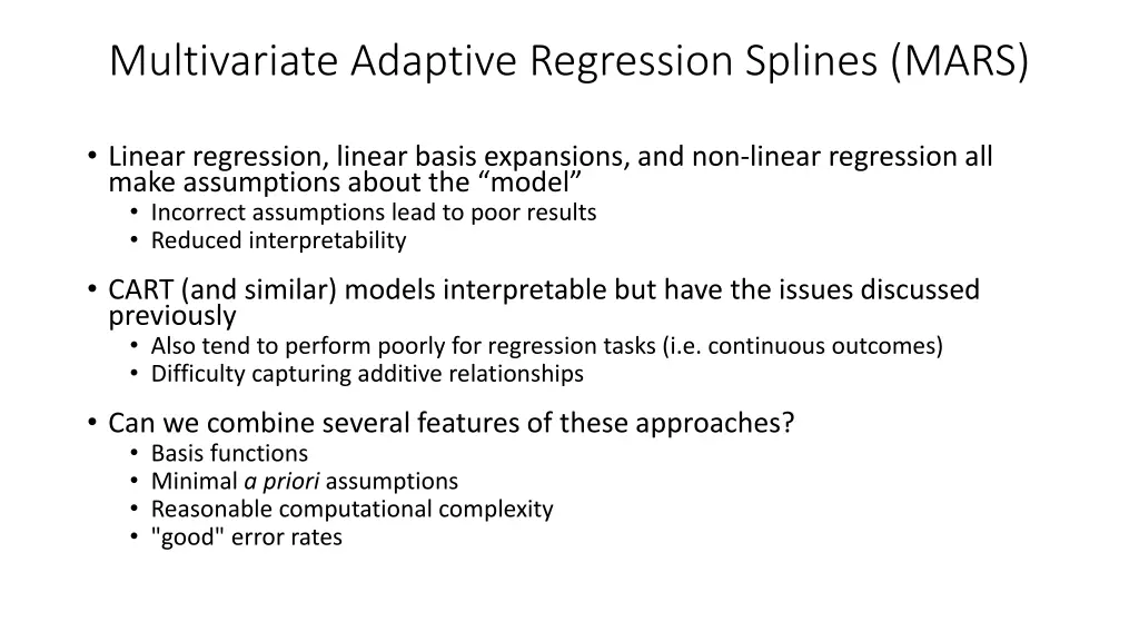 multivariate adaptive regression splines mars 1