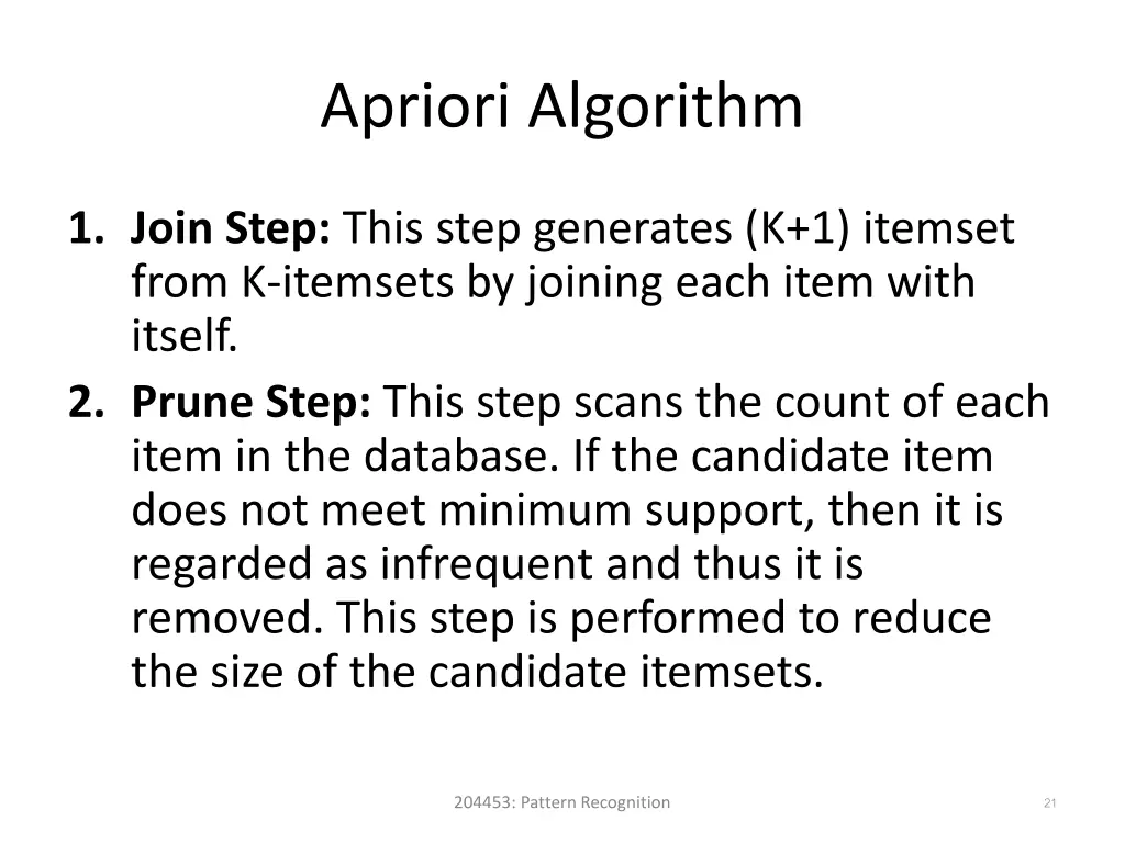 apriori algorithm 1