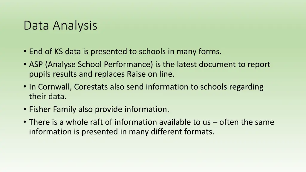 data analysis