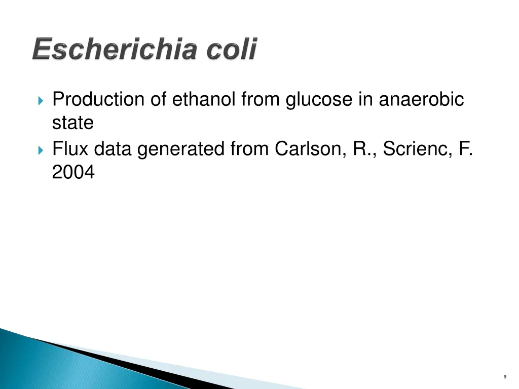 production of ethanol from glucose in anaerobic