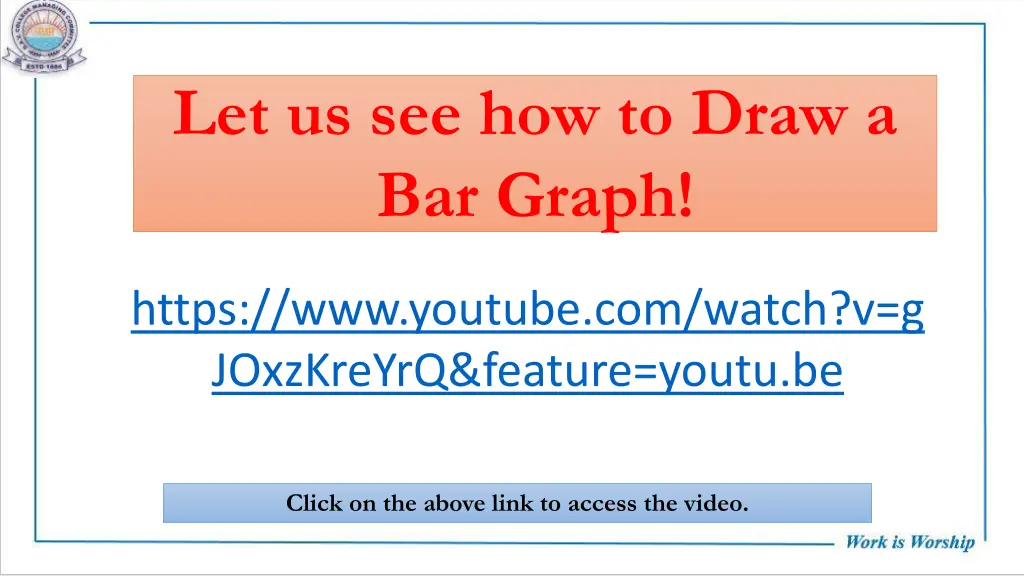 let us see how to draw a bar graph