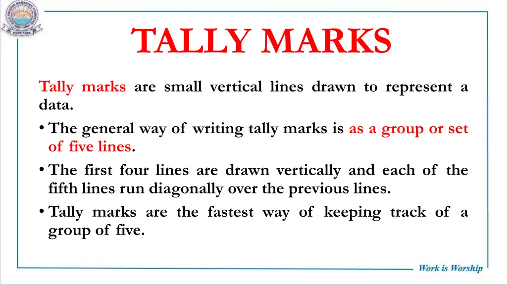 tally marks