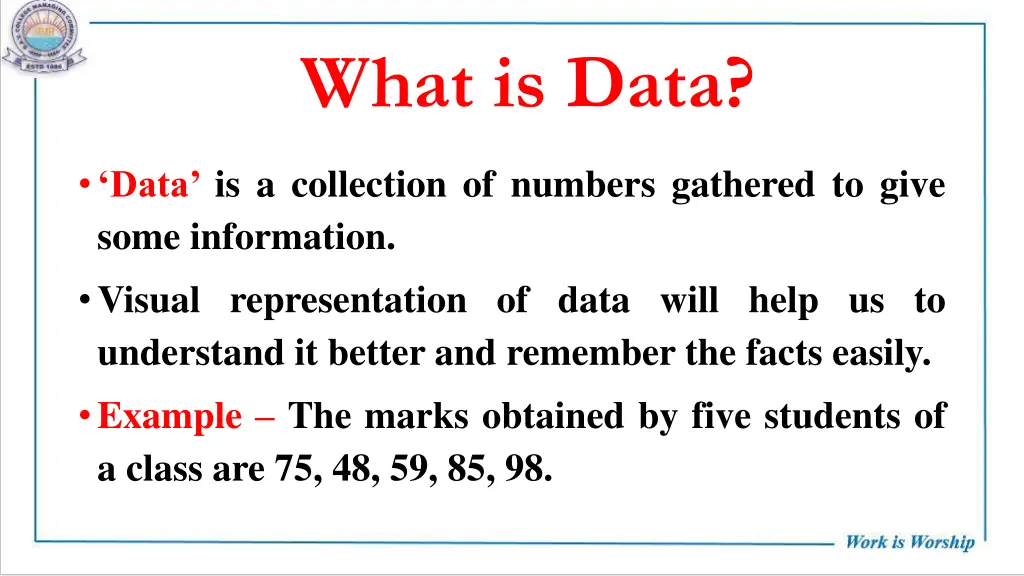 what is data