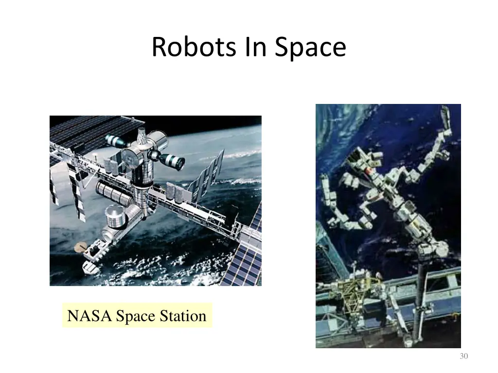 robots in space