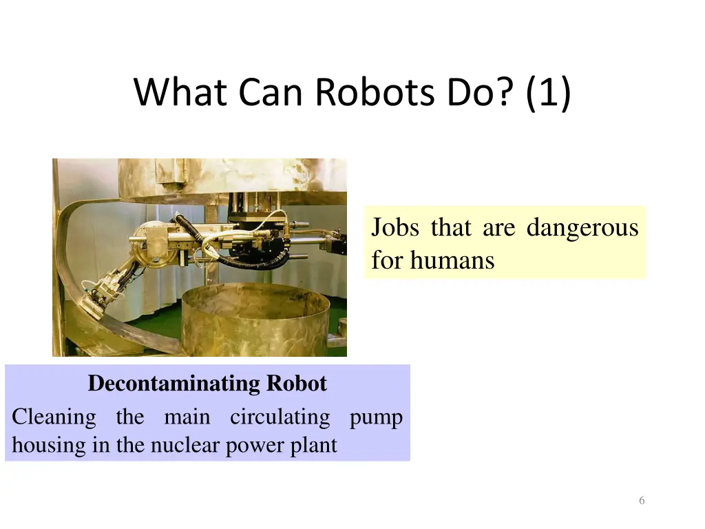 what can robots do 1