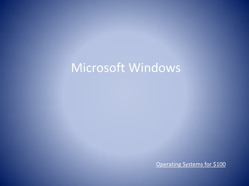 microsoft windows