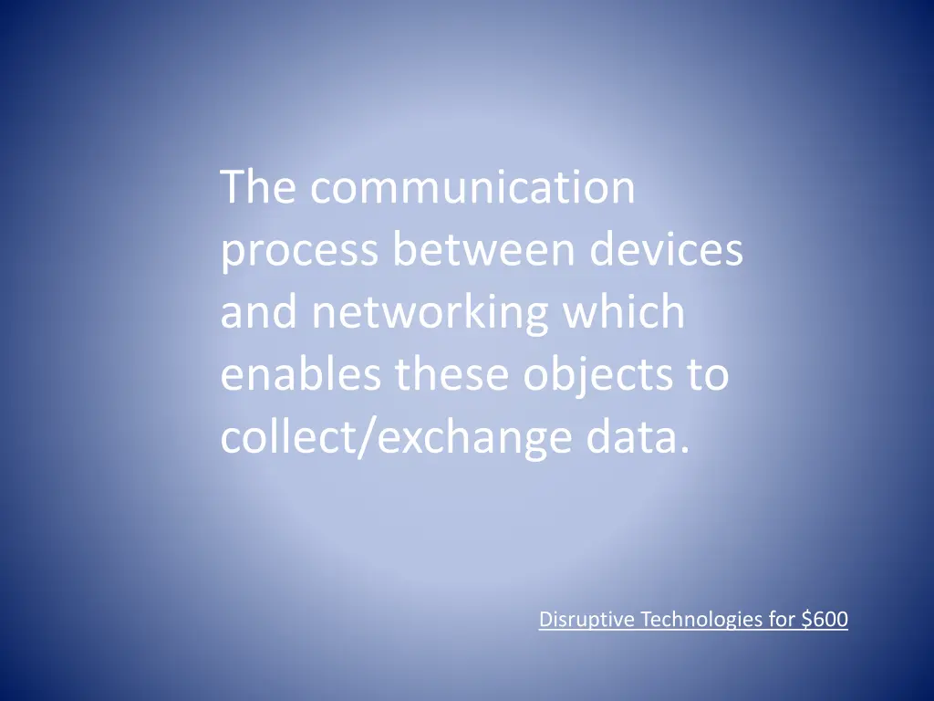 the communication process between devices