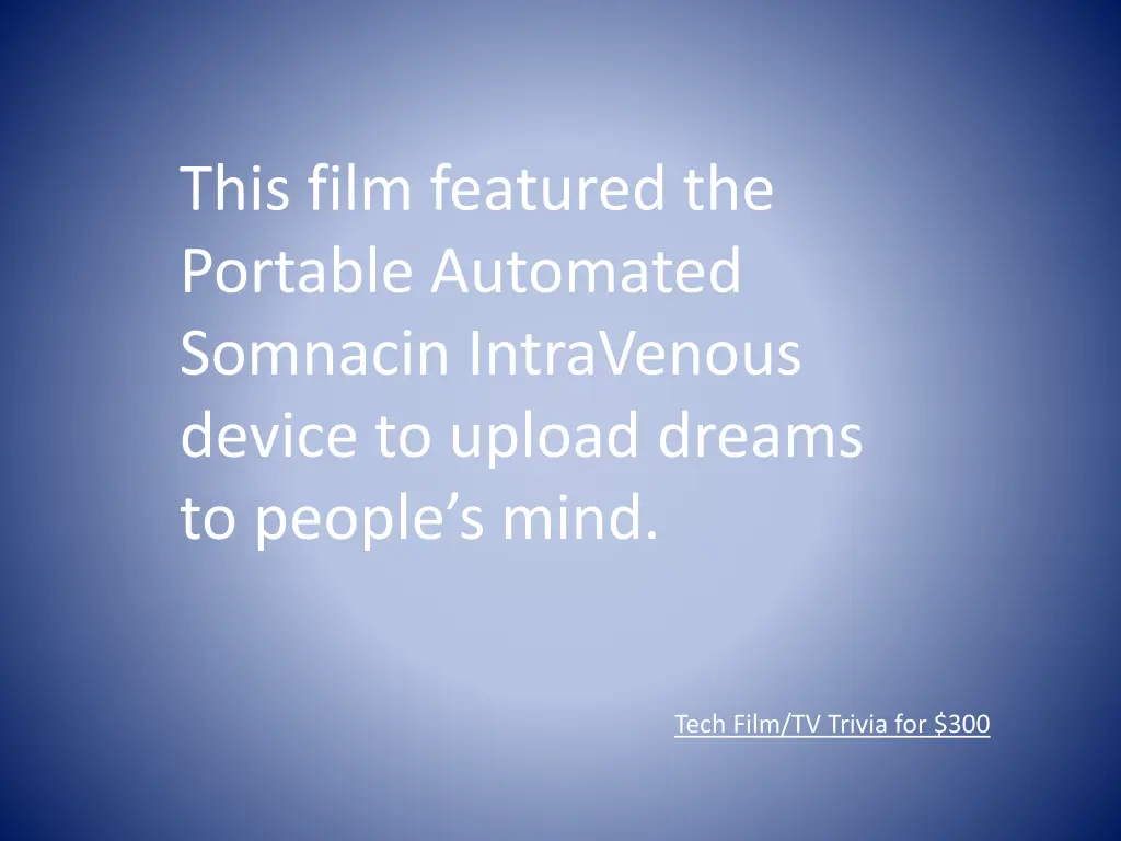 this film featured the portable automated