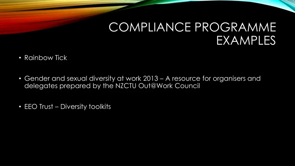 compliance programme