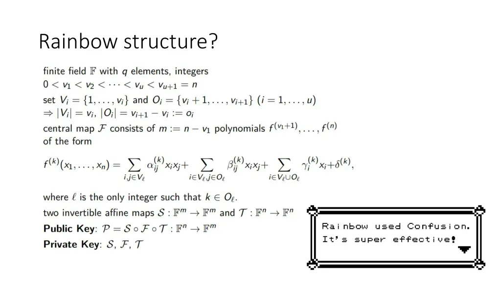 rainbow structure