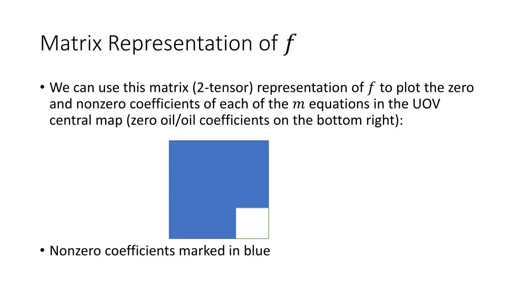 matrix representation of