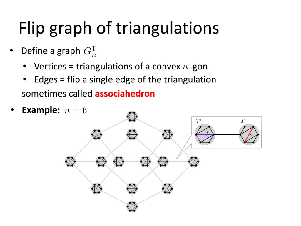 flip graph of triangulations