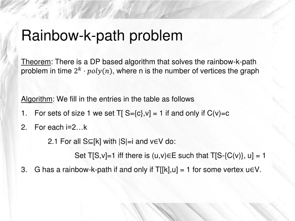 rainbow k path problem 4