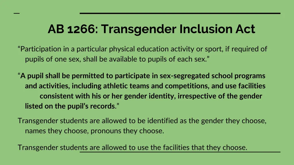 ab 1266 transgender inclusion act