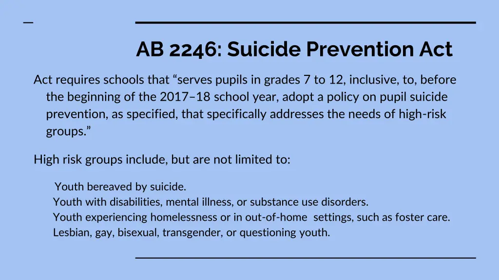 ab 2246 suicide prevention act