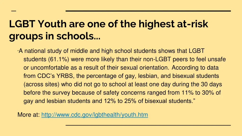 lgbt youth are one of the highest at risk groups