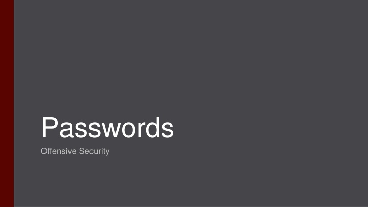 passwords offensive security