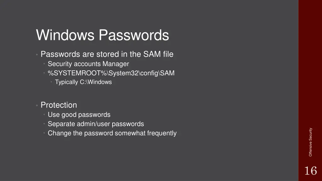 windows passwords