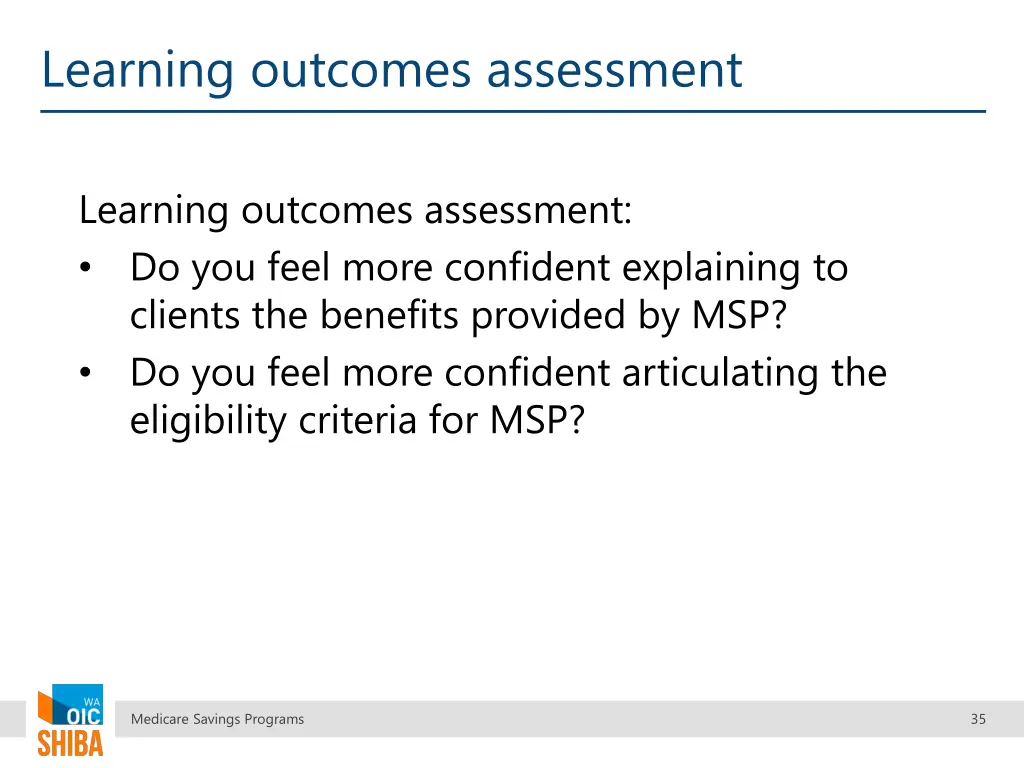 learning outcomes assessment