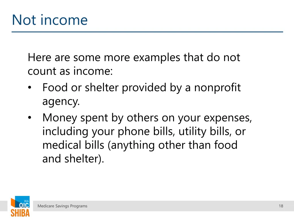 not income 1