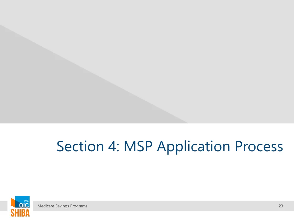 section 4 msp application process