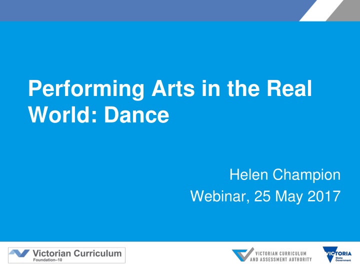 performing arts in the real world dance