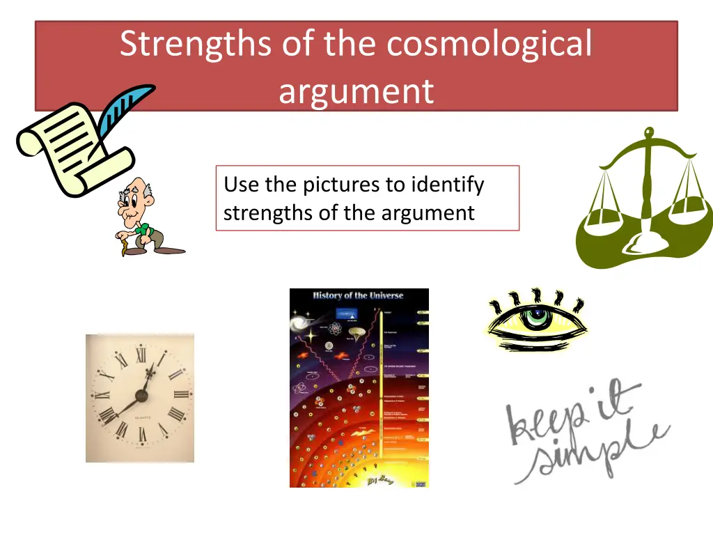 strengths of the cosmological argument