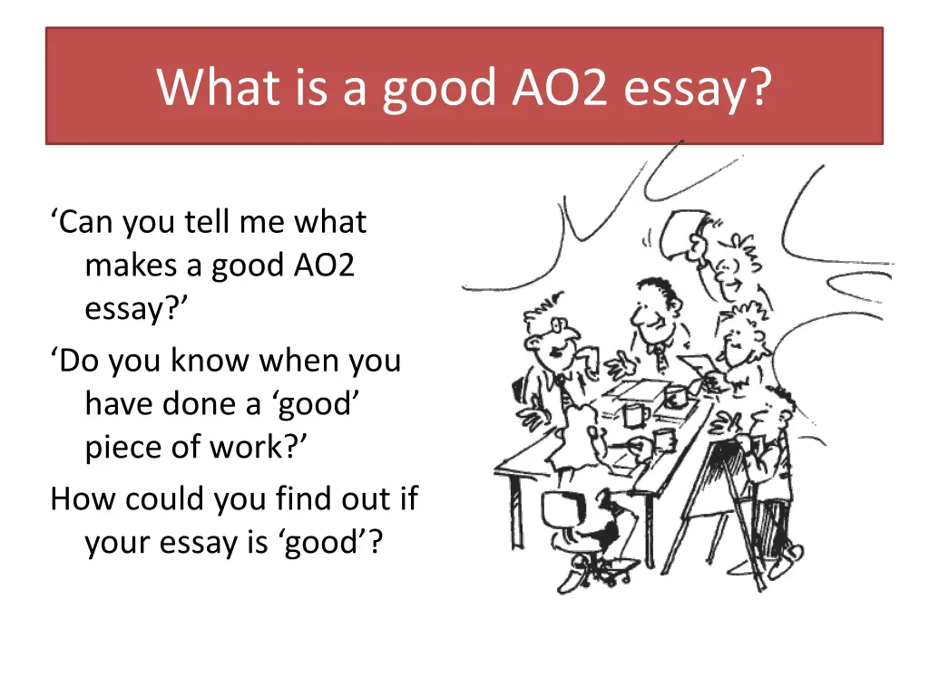 what is a good ao2 essay