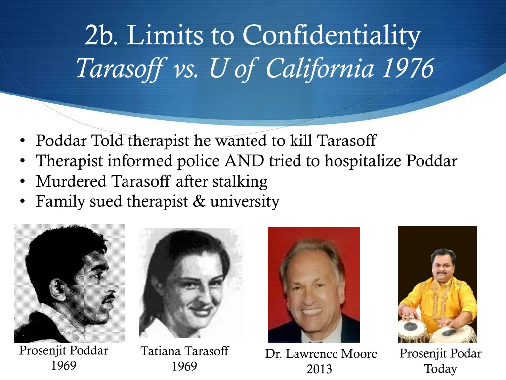 2b limits to confidentiality tarasoff