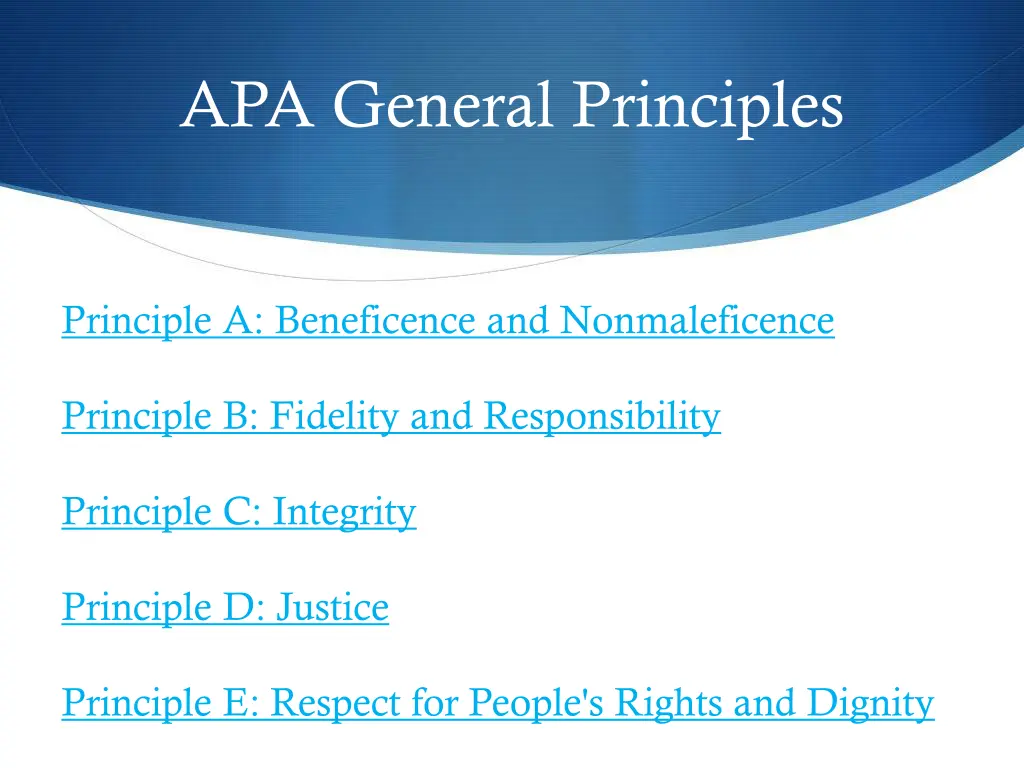 apa general principles