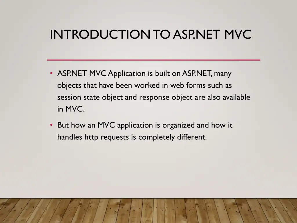 introduction to asp net mvc