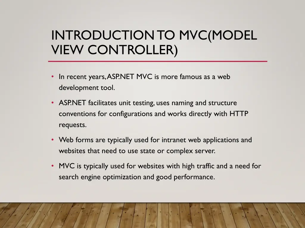 introduction to mvc model view controller