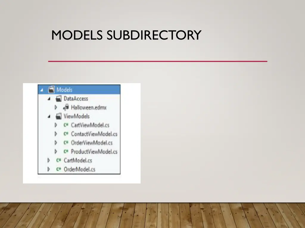 models subdirectory