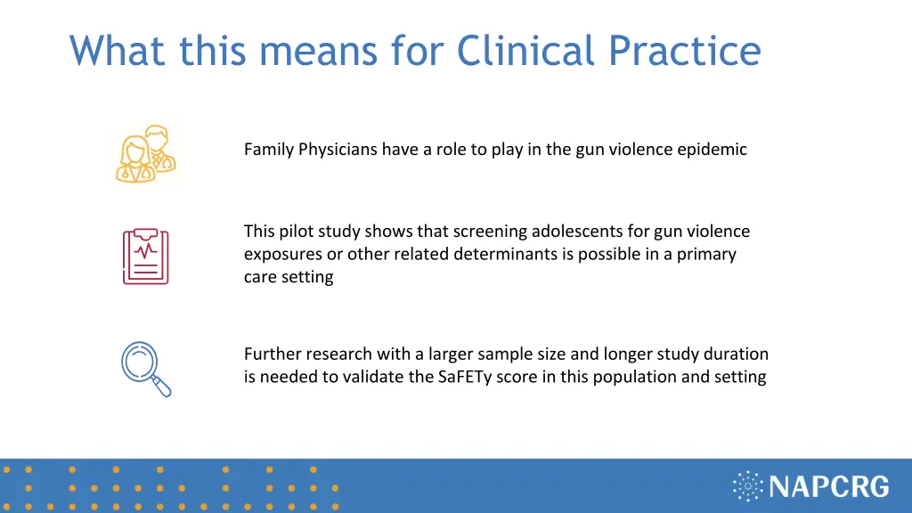 what this means for clinical practice