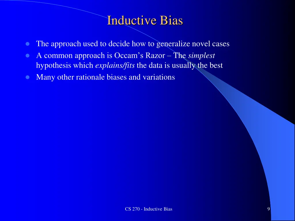 inductive bias