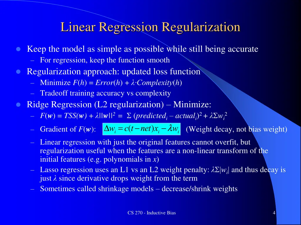 linear regression regularization