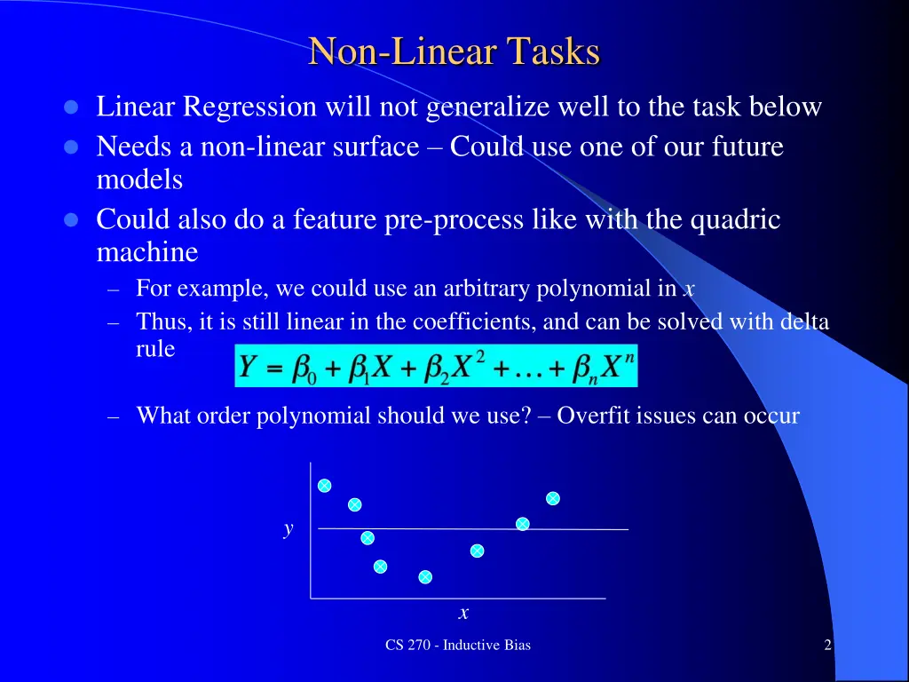 non linear tasks