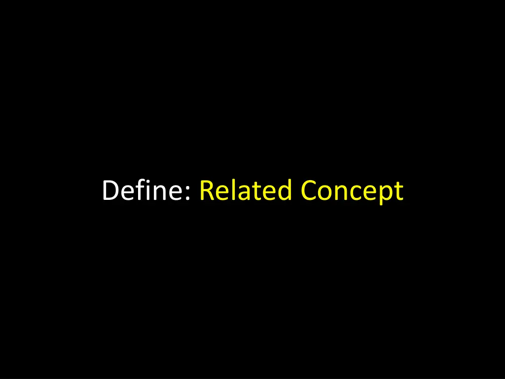 define related concept