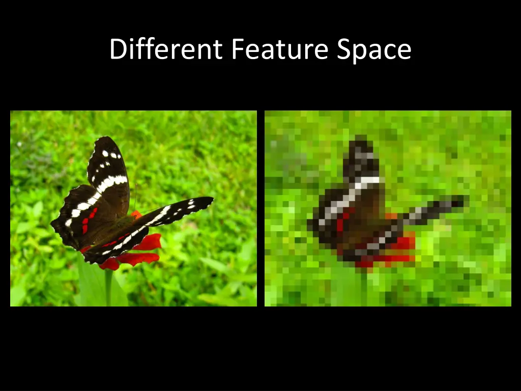 different feature space