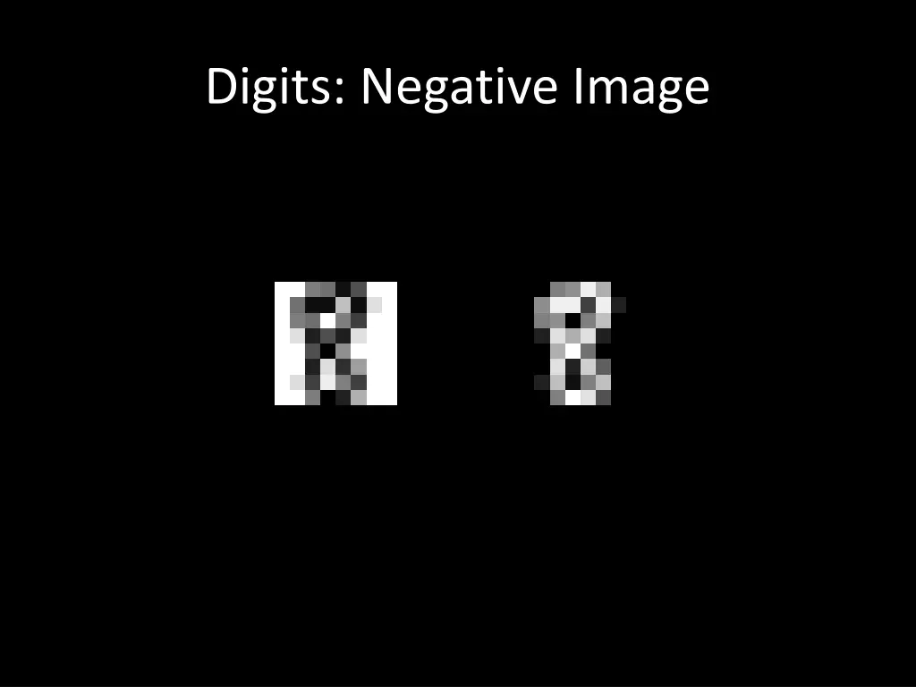 digits negative image